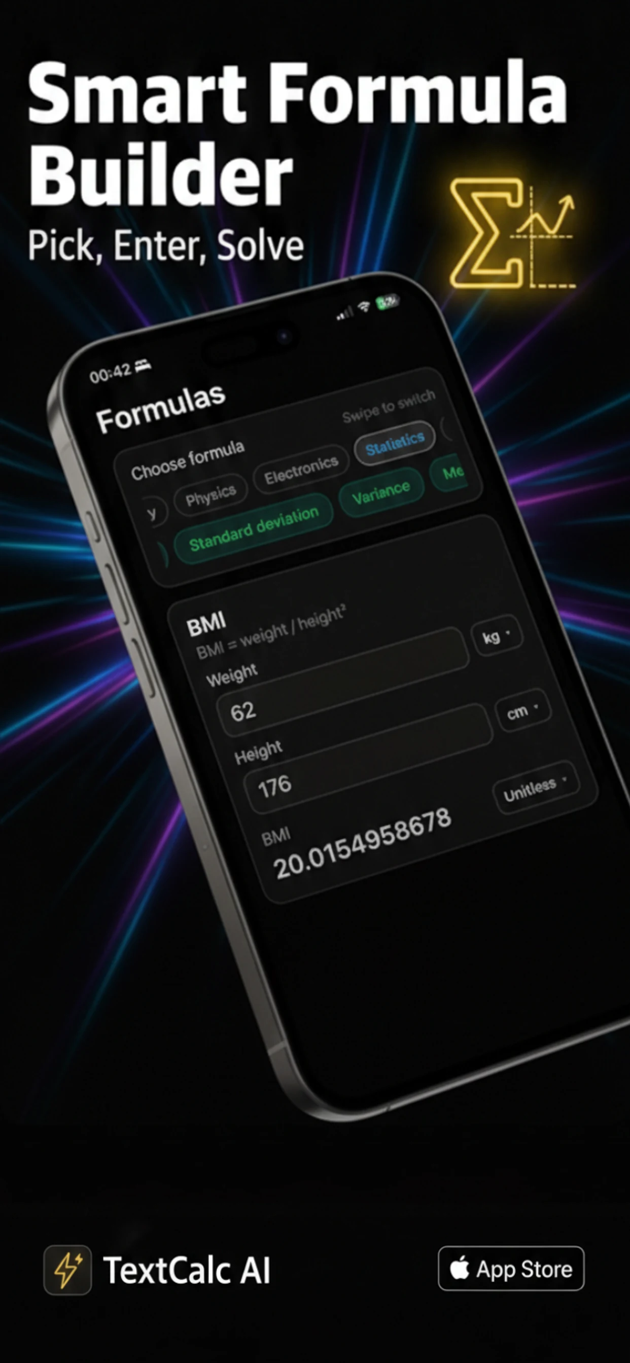 TextCalc AI feature poster 5